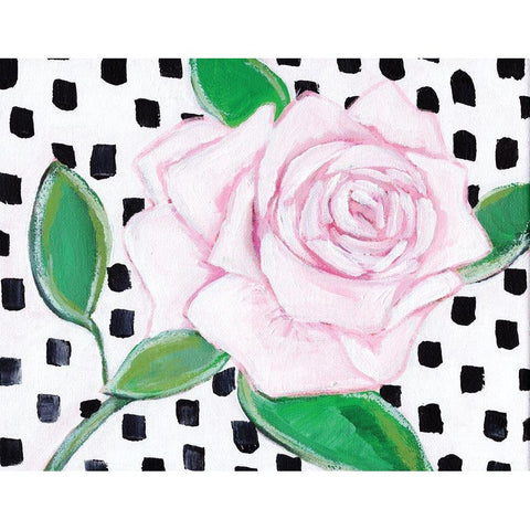 Pink Rose Gold Ornate Wood Framed Art Print with Double Matting by Seay, Anne