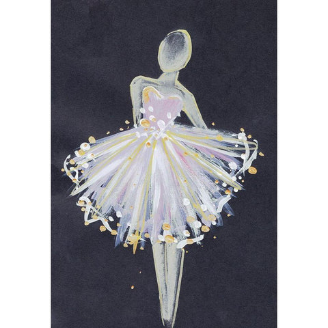 Runway Fashion II White Modern Wood Framed Art Print by Seay, Anne