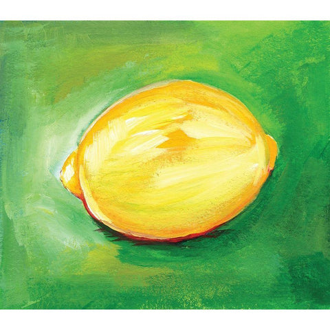 Lemon Black Modern Wood Framed Art Print by Seay, Anne