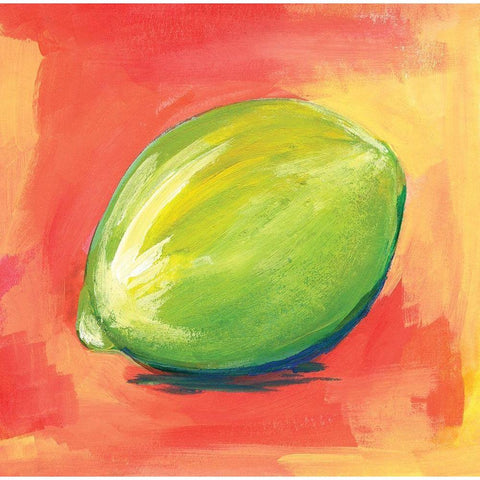 Lime White Modern Wood Framed Art Print by Seay, Anne