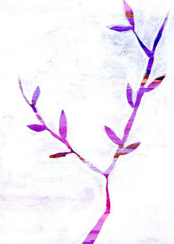 Leaf Trio II Black Ornate Wood Framed Art Print with Double Matting by Seay, Anne