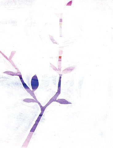 Leaf Trio III Black Ornate Wood Framed Art Print with Double Matting by Seay, Anne