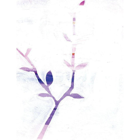 Leaf Trio III Black Modern Wood Framed Art Print by Seay, Anne