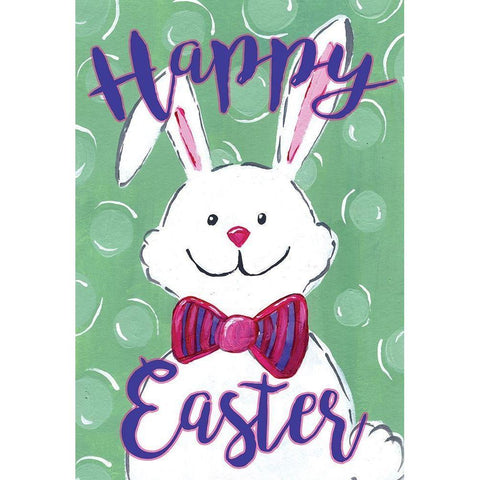 Happy Easter Black Modern Wood Framed Art Print with Double Matting by Seay, Anne