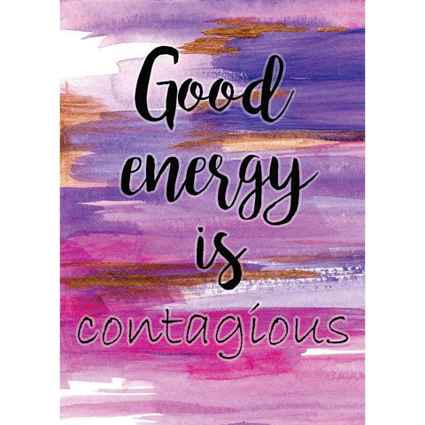 Good Energy White Modern Wood Framed Art Print by Seay, Anne