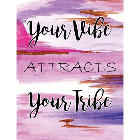 Your Vibe Black Modern Wood Framed Art Print with Double Matting by Seay, Anne