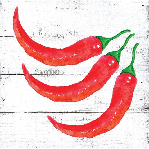 Farm Fresh Peppers Black Modern Wood Framed Art Print by Seay, Anne