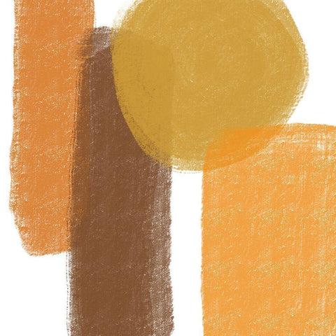 Mod Earth II Black Modern Wood Framed Art Print with Double Matting by Seay, Anne