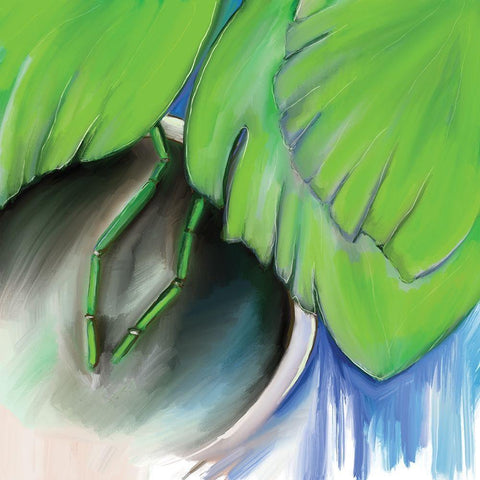 Tropics White Modern Wood Framed Art Print by Seay, Anne