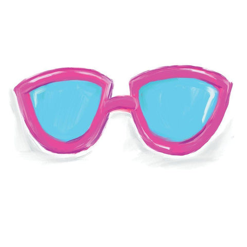 Sunglasses Black Modern Wood Framed Art Print with Double Matting by Seay, Anne