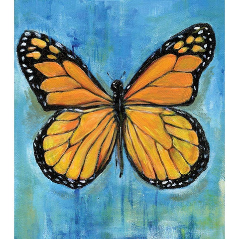 Butterfly White Modern Wood Framed Art Print by Seay, Anne