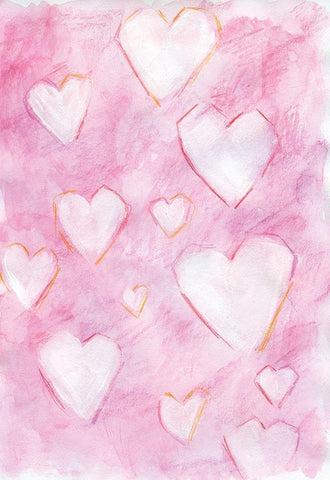 Valentine II Black Ornate Wood Framed Art Print with Double Matting by Seay, Anne