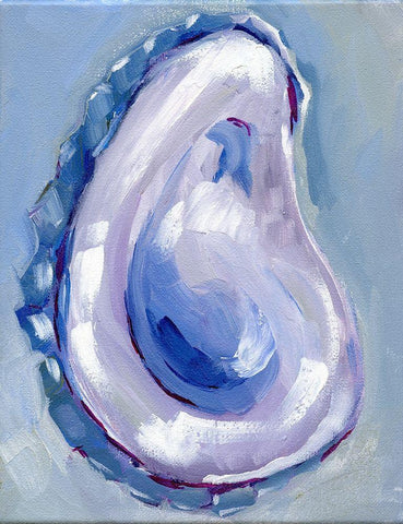 Oyster White Modern Wood Framed Art Print with Double Matting by Seay, Anne