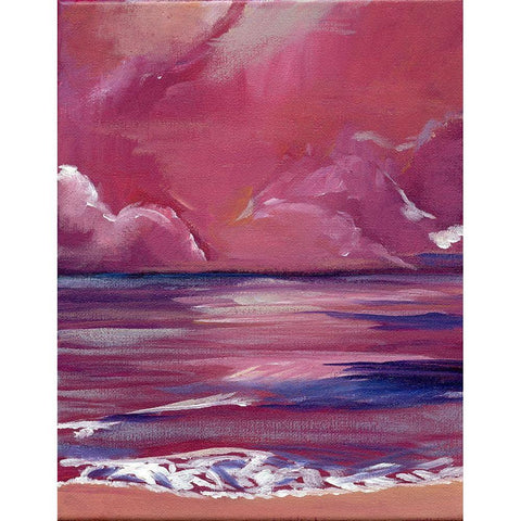Brewing Storm Black Modern Wood Framed Art Print by Seay, Anne