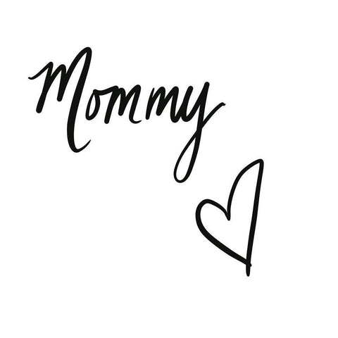 Mommy Black Ornate Wood Framed Art Print with Double Matting by Seay, Anne