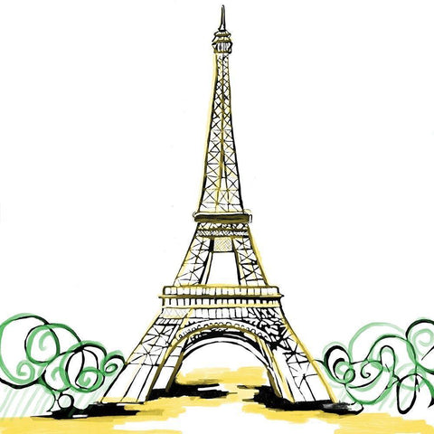 France White Modern Wood Framed Art Print with Double Matting by Seay, Anne