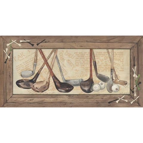 Clubs Gold Ornate Wood Framed Art Print with Double Matting by Phillips, Anita