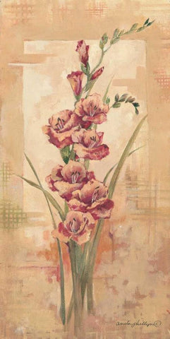 Floral III Black Ornate Wood Framed Art Print with Double Matting by Phillips, Anita