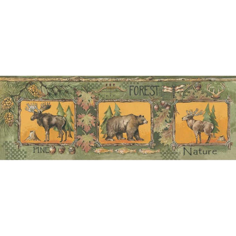 Forest White Modern Wood Framed Art Print by Phillips, Anita