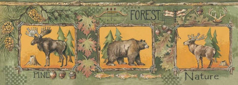 Forest Black Ornate Wood Framed Art Print with Double Matting by Phillips, Anita