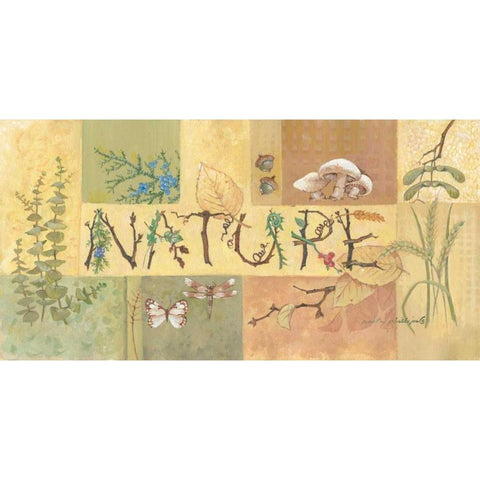 Nature Gold Ornate Wood Framed Art Print with Double Matting by Phillips, Anita