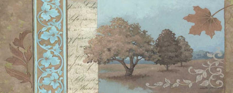 Fall Beauty Black Ornate Wood Framed Art Print with Double Matting by Phillips, Anita