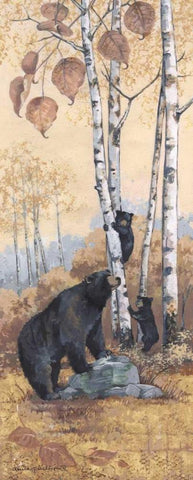 Play Time Black Ornate Wood Framed Art Print with Double Matting by Phillips, Anita