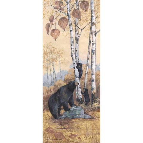 Play Time Black Modern Wood Framed Art Print with Double Matting by Phillips, Anita