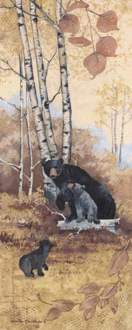 Trailing Behind Black Ornate Wood Framed Art Print with Double Matting by Phillips, Anita