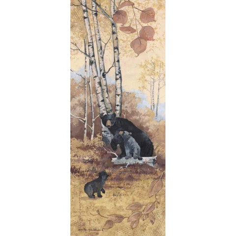 Trailing Behind White Modern Wood Framed Art Print by Phillips, Anita