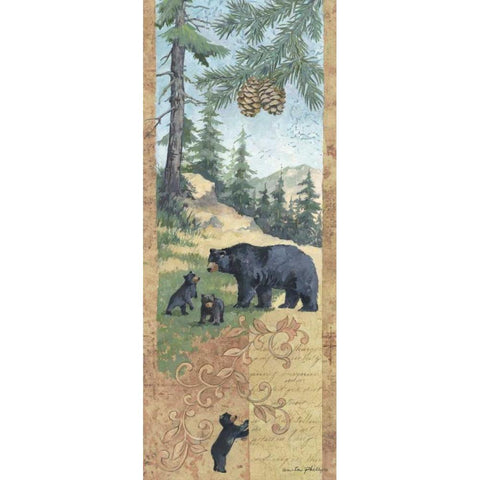 Morning Stroll White Modern Wood Framed Art Print by Phillips, Anita