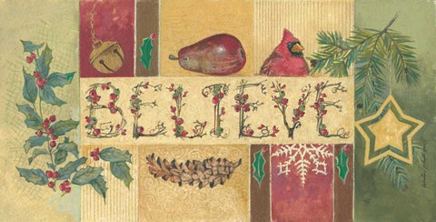 Believe White Modern Wood Framed Art Print with Double Matting by Phillips, Anita