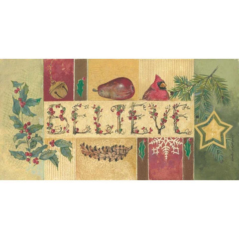 Believe White Modern Wood Framed Art Print by Phillips, Anita