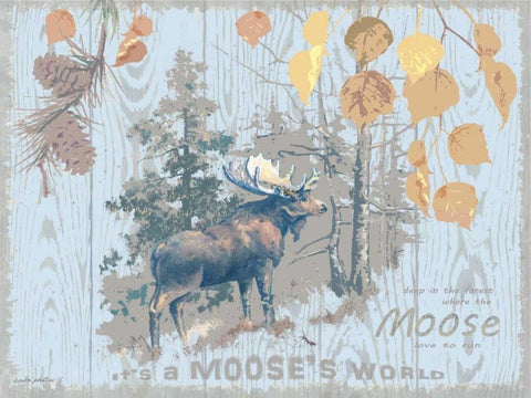 Mooses World Tan Black Ornate Wood Framed Art Print with Double Matting by Phillips, Anita