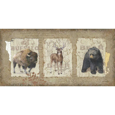 Woodlands I Black Modern Wood Framed Art Print by Phillips, Anita