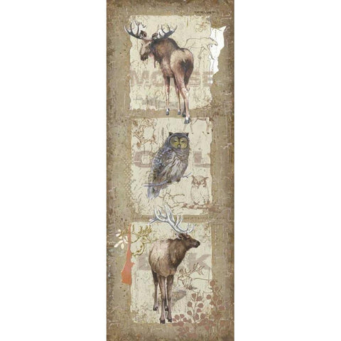 Woodlands IV Black Modern Wood Framed Art Print by Phillips, Anita