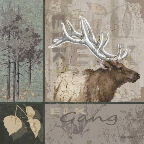 Gang Black Modern Wood Framed Art Print by Phillips, Anita