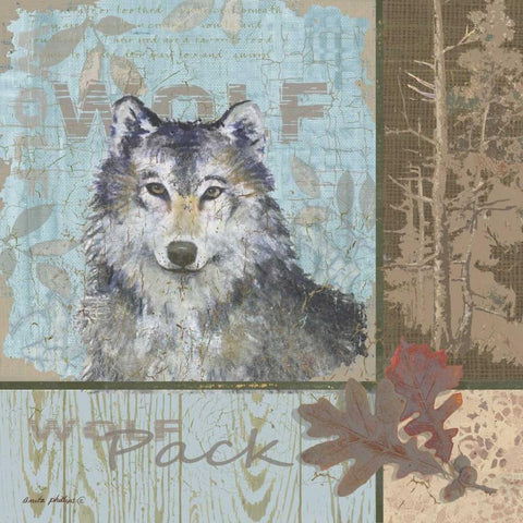 Pack White Modern Wood Framed Art Print with Double Matting by Phillips, Anita