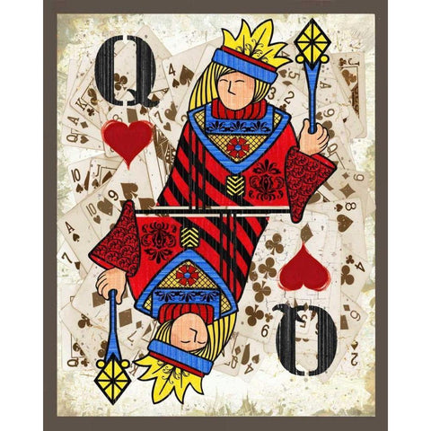 Queens White Modern Wood Framed Art Print by Phillips, Anita