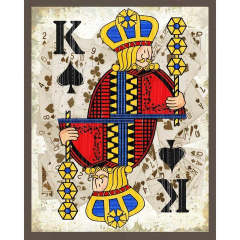 Kings Black Modern Wood Framed Art Print with Double Matting by Phillips, Anita
