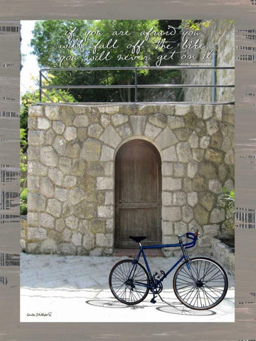 If You Are Afraid Black Ornate Wood Framed Art Print with Double Matting by Phillips, Anita