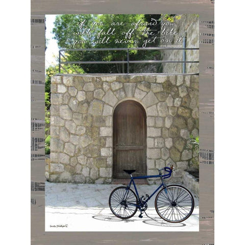 If You Are Afraid Black Modern Wood Framed Art Print with Double Matting by Phillips, Anita