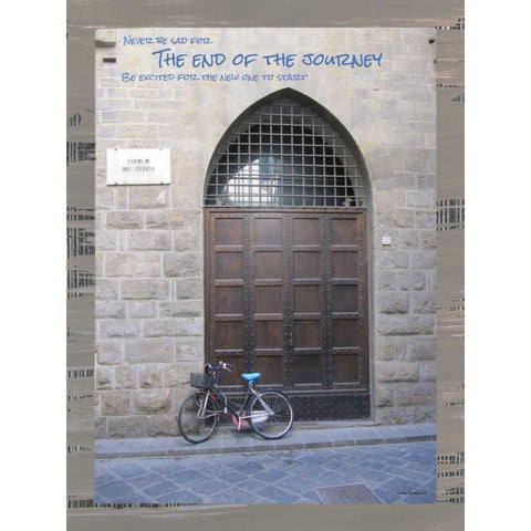 The End of the Journey White Modern Wood Framed Art Print by Phillips, Anita