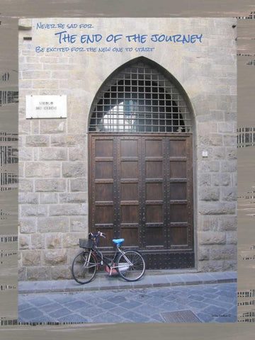 The End of the Journey Black Ornate Wood Framed Art Print with Double Matting by Phillips, Anita