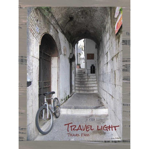 Travel Light White Modern Wood Framed Art Print by Phillips, Anita