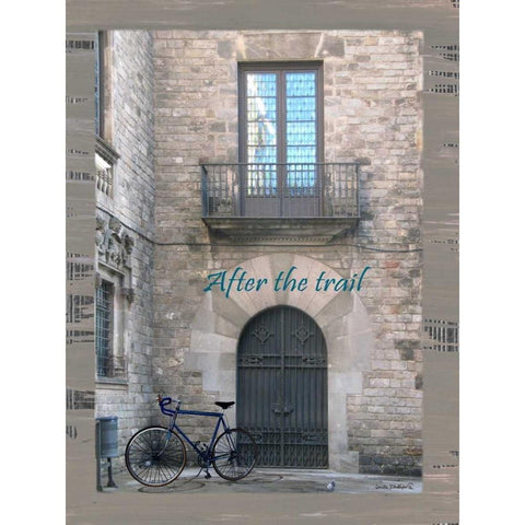 After the Trail White Modern Wood Framed Art Print by Phillips, Anita