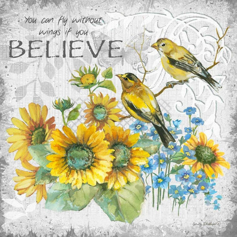 Blessed Black Ornate Wood Framed Art Print with Double Matting by Phillips, Anita