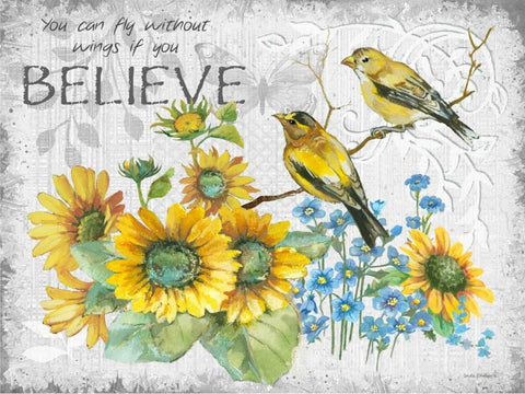 Blessed White Modern Wood Framed Art Print with Double Matting by Phillips, Anita