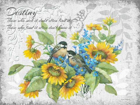 Destiny Black Ornate Wood Framed Art Print with Double Matting by Phillips, Anita