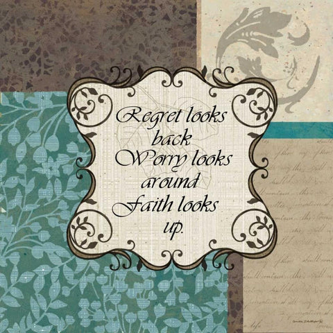 Faith White Modern Wood Framed Art Print with Double Matting by Phillips, Anita